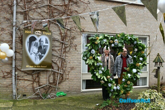 Henk en Truus Klein – Stol 60 jaar getrouwd - Foto: Johan Bokma