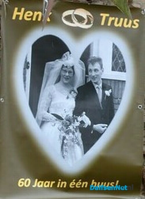 Henk en Truus Klein – Stol 60 jaar getrouwd - Foto: Johan Bokma