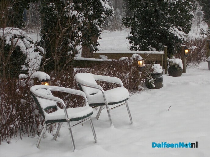 Weer nieuwe beelden van wintersport in Dalfsen