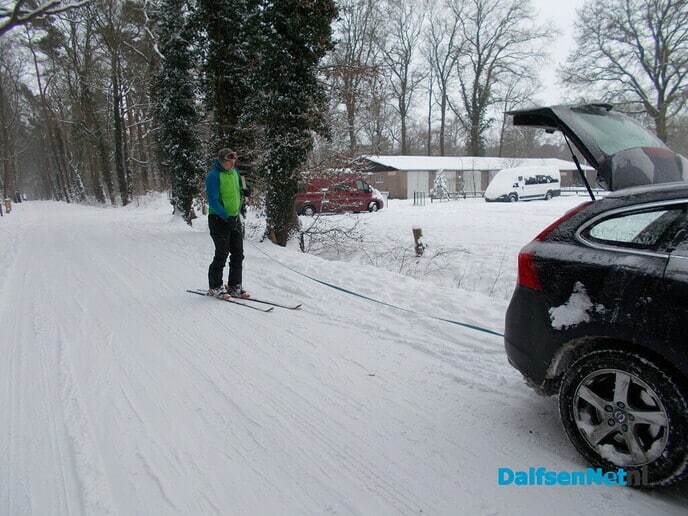 Weer nieuwe beelden van wintersport in Dalfsen