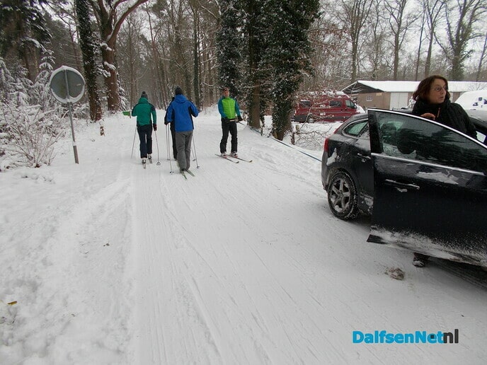 Weer nieuwe beelden van wintersport in Dalfsen