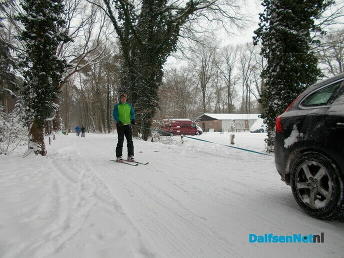 Weer nieuwe beelden van wintersport in Dalfsen