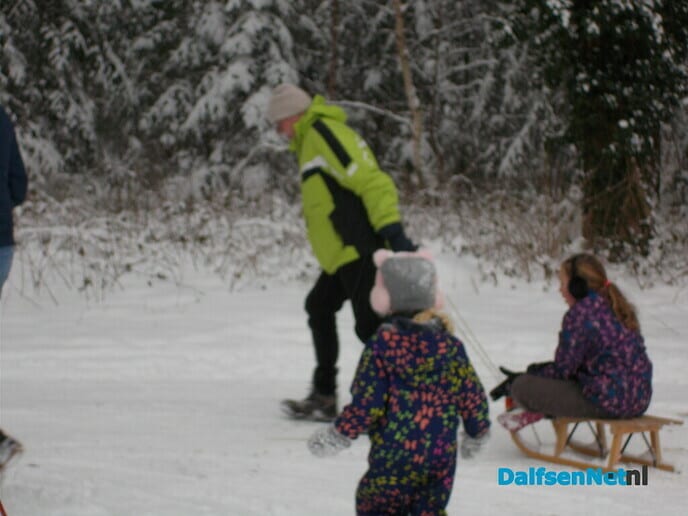 Weer nieuwe beelden van wintersport in Dalfsen