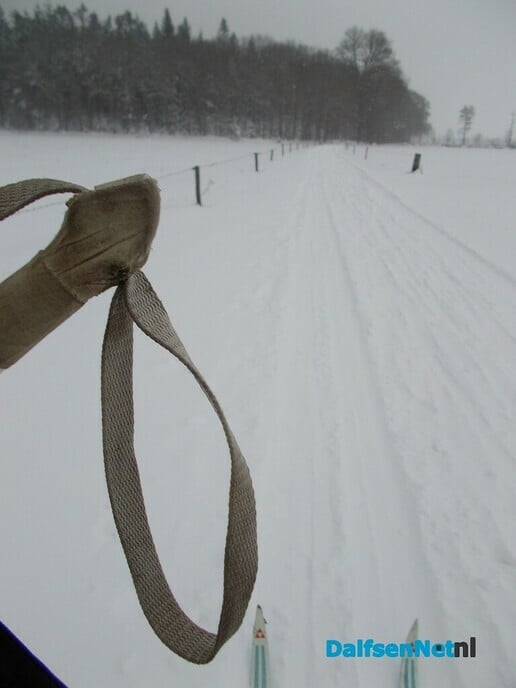 Weer nieuwe beelden van wintersport in Dalfsen