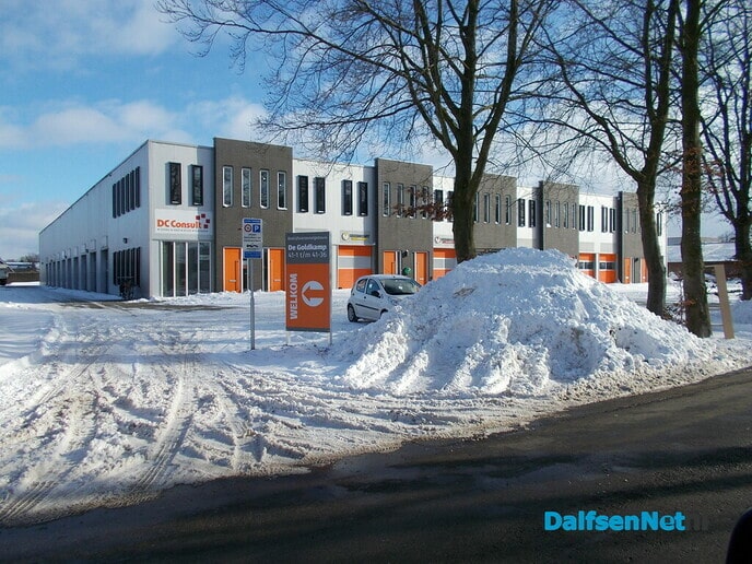 Sneeuw langs de weg