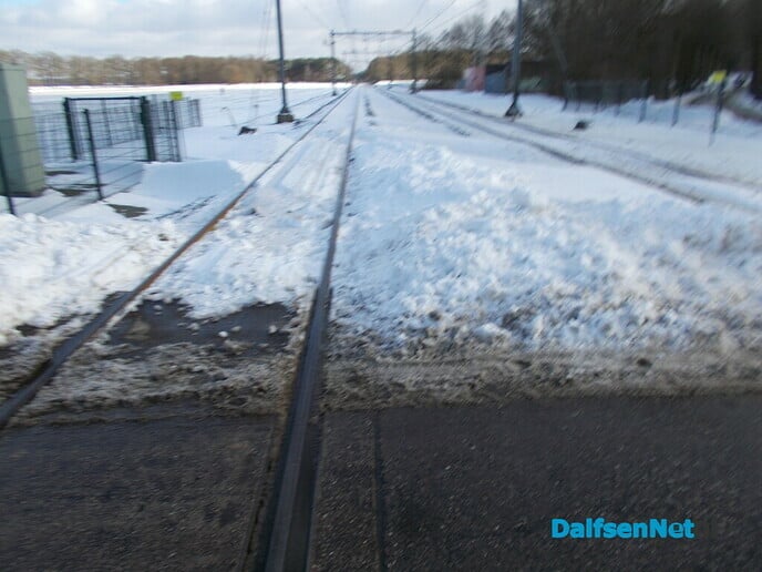 Sneeuw langs de weg