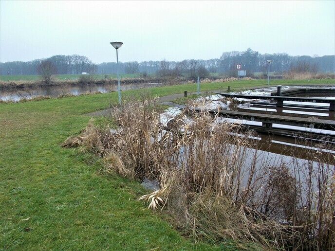 Het water zakte al weer snel