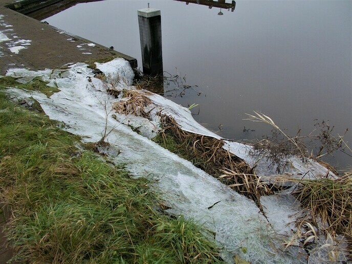 Het water zakte al weer snel