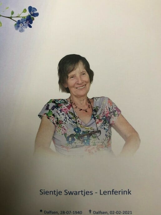 In memoriam Sientje Swartjes-Lenferink - Foto: Ingezonden foto