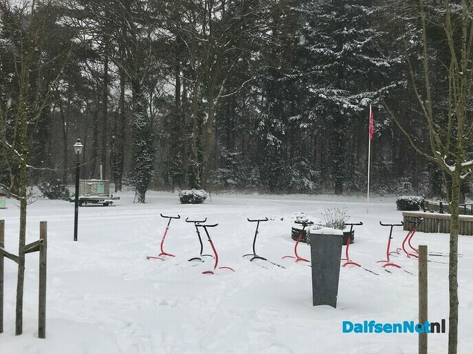 Ongekend veel sneeuw in het Sterrebos, heel veel