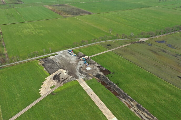 Spectaculair transport voor nieuwe windturbines in Nieuwleusen