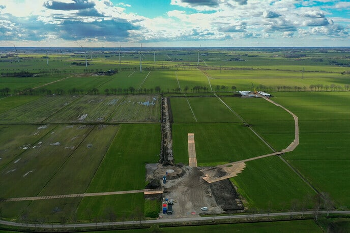Spectaculair transport voor nieuwe windturbines in Nieuwleusen