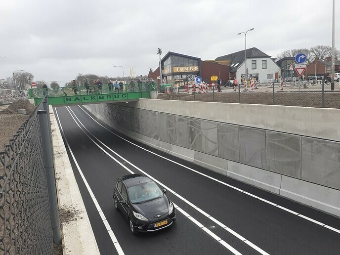 Ondertunneling Balkbrug open - Foto: William uit Dedemsvaart