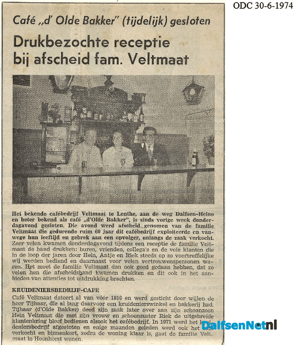 De Olde Bakker te Lenthe, van Hein Veltmaat - Foto: Wim