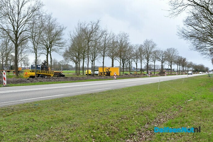 Wegwerkzaamheden parallelwegen Hessenweg - Foto: Johan Bokma