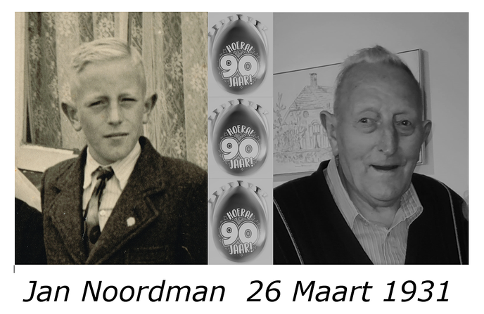 Jan Noordman negentig jaor! - Foto: Ingezonden foto