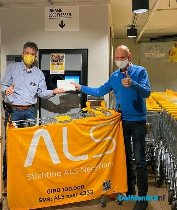 Opbrengst statiegeld Jumbo voor ALS Team Dalfsen - Foto: Ingezonden foto