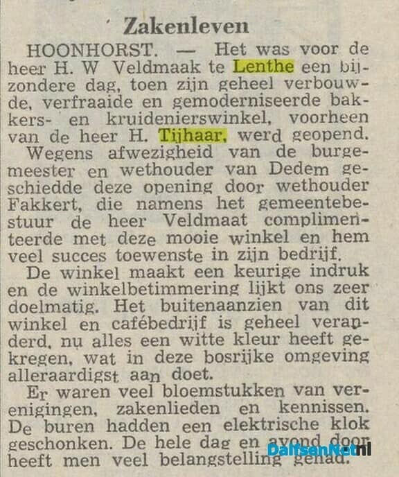 De Olde Bakker te Lenthe, van Hein Veltmaat - Foto: Wim