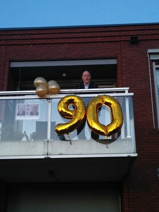 Jan Noordman negentig jaor! - Foto: Ingezonden foto