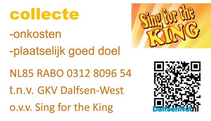 Sing for the KING - Foto: Ingezonden foto