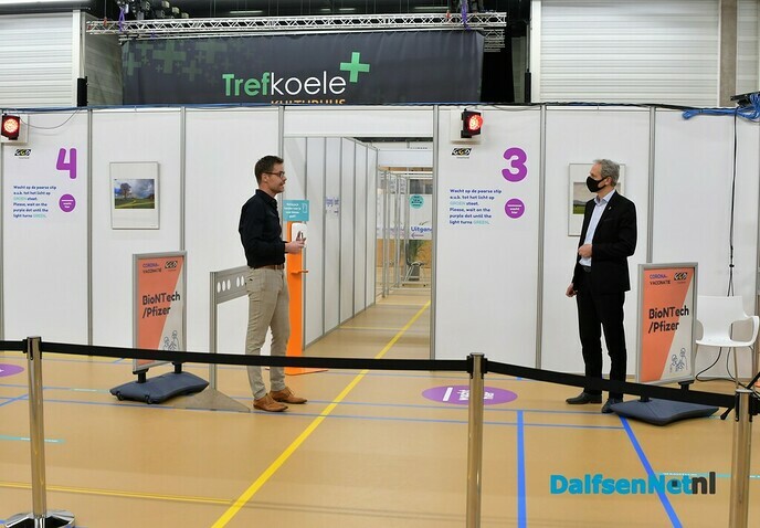 GGD-vaccinatielocatie Dalfsen geopend en klaar voor eerste prik - Foto: Johan Bokma