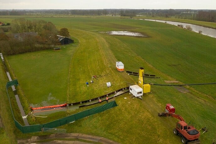 Sterkte-proeven op de Vechtdijk klaar - Foto: Ingezonden foto