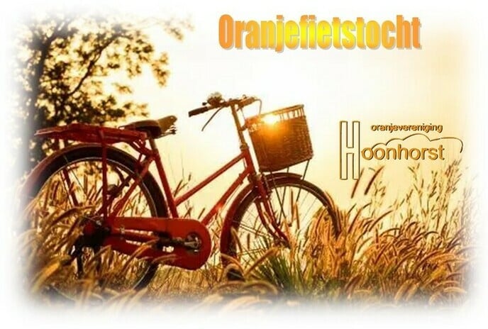 Oranje fietstocht Hoonhorst