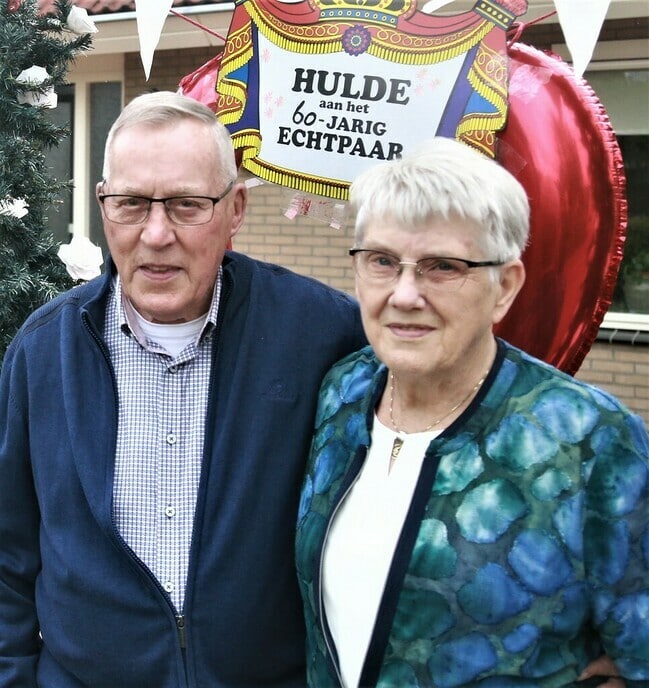 Echtpaar Grootenhuis 60 jaar getrouwd - Foto: Ingezonden foto