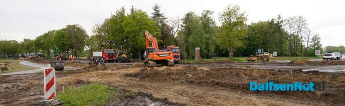 Werkzaamheden bij Kruispunt Driessen (Koesteeg/Hessenweg) - Foto: Paul Scholten