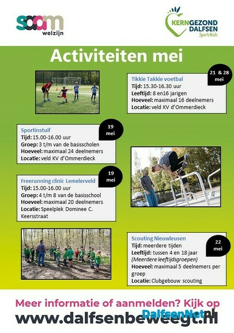 Sports4kids activiteitenkalender mei is uit - Foto: Ingezonden foto