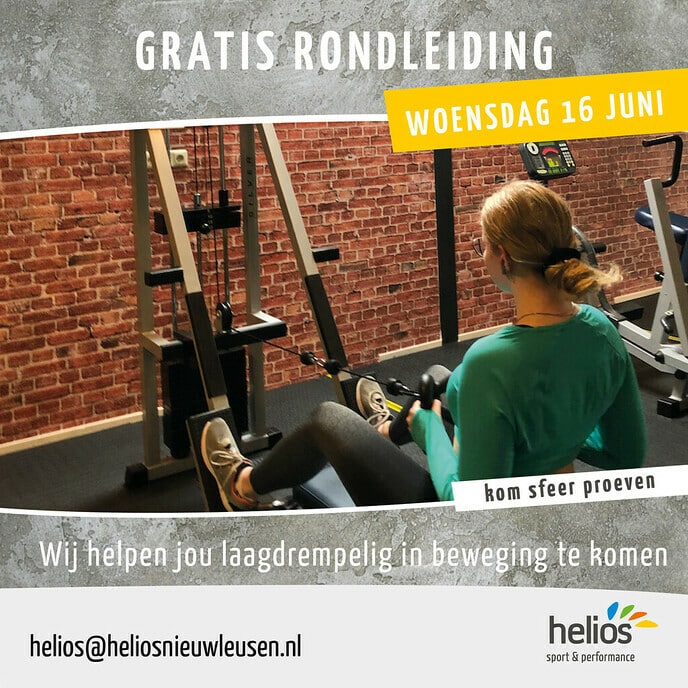 Vrijblijvende rondleiding Helios Sport & Performance (woensdag16 juni)