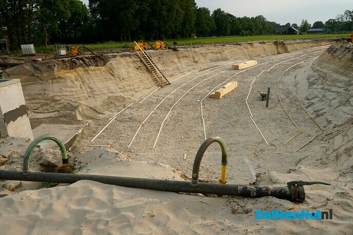 Fietstunnels bij Oudleusen (voortgang) - Foto: Paul Scholten