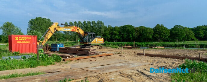 Werkzaamheden pontje Varsen (gemeente Ommen) gestart - Foto: Paul Scholten