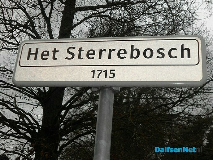 Bordje weg 300 jaar Sterrebos
