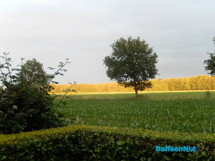 De lucht gisteravond
