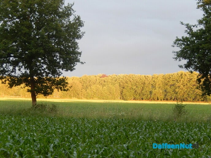 De lucht gisteravond