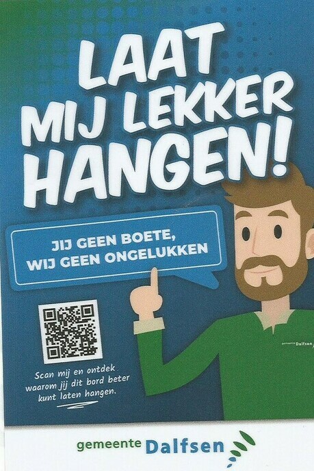 Wethouder start campagne ‘Lekker laten hangen!’