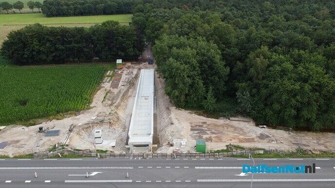 Afsluiting hoofdrijbaan N340 van 6 tot en met 30 augustus met drone foto’s - Foto: Johan Bokma
