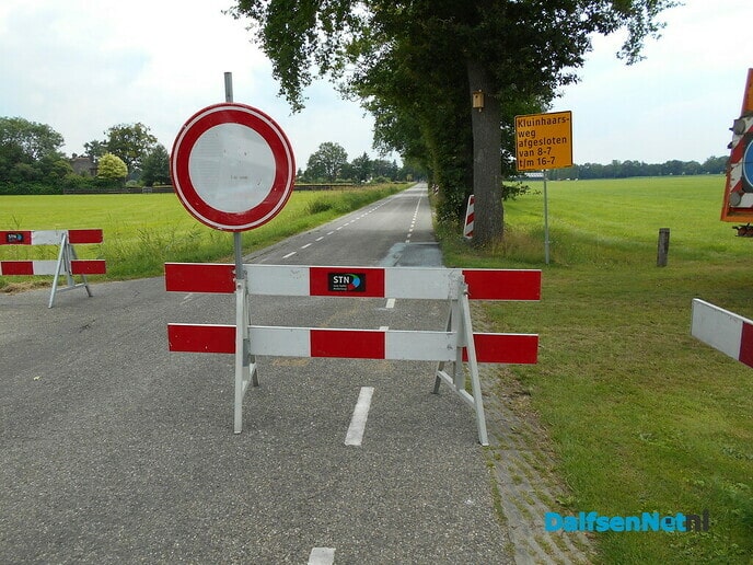 Kluinhaarsweg afgesloten