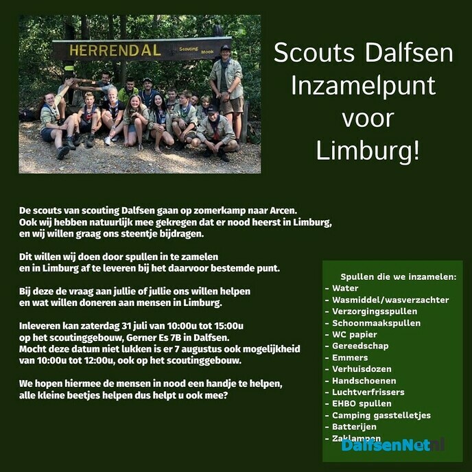 Inzameling Limburg - Foto: Ingezonden foto
