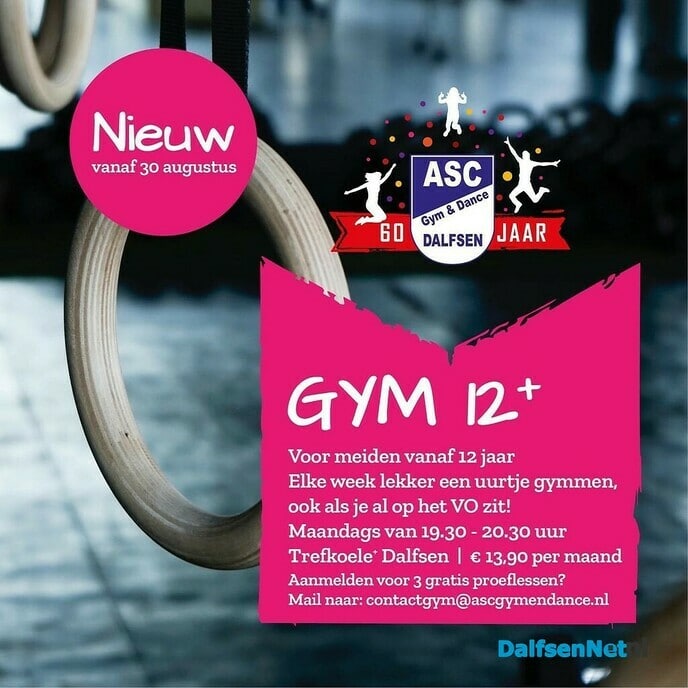 Nieuwe lessen ASC Gym en Dance - Foto: Ingezonden foto
