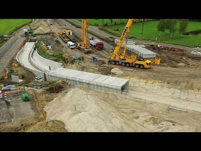 Nieuwe drone beelden Vechtdalverbinding bij Oudleusen