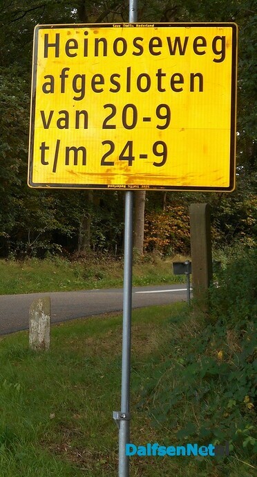 Werk aan de Heinoseweg begonnen