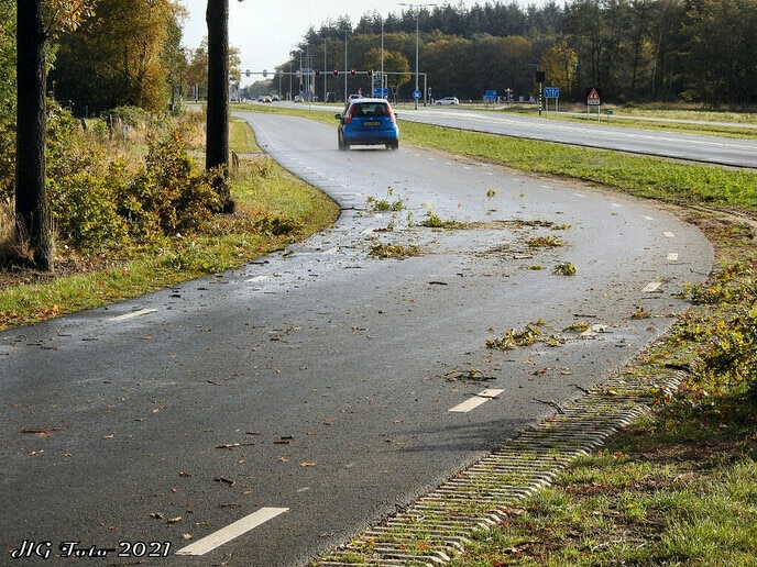 Na een zeer onrustige nacht een natte donderdag.