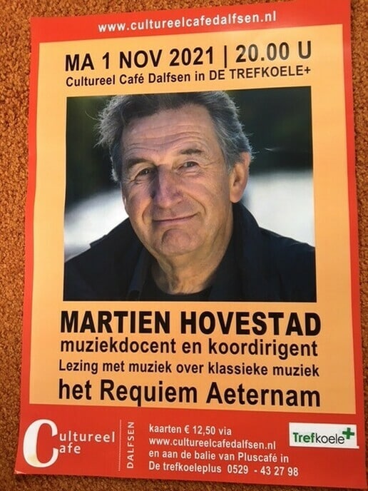 Martien Hovestad | Cultuur Café Dalfsen | De Trefkoele+ | 1 november