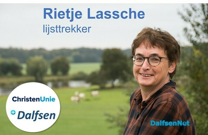 Rietje Lassche lijsttrekker ChristenUnie Dalfsen - Foto: Ingezonden foto