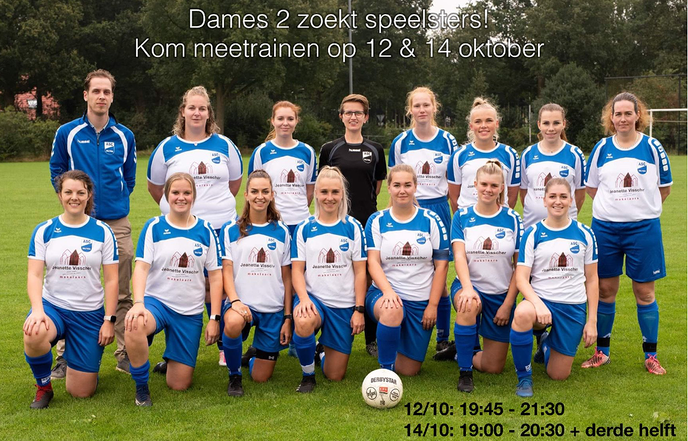 Dames 2 van ASC’62 zoekt nieuwe speelsters! - Foto: Ingezonden foto