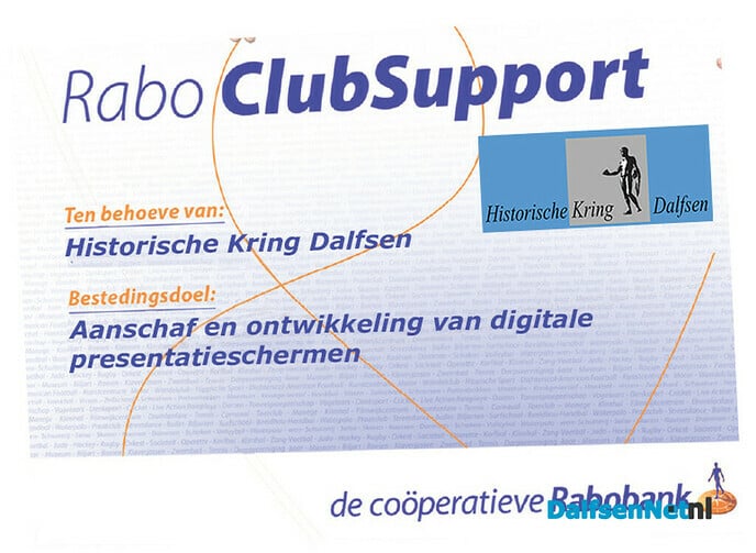 Historische Kring clubactie - Foto: Ingezonden foto