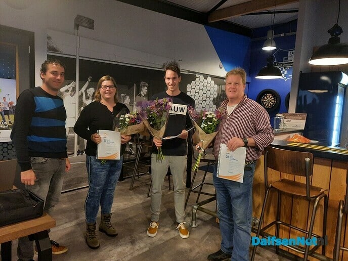 Drie jubilarissen bij kv d’Ommerdieck - Foto: Ingezonden foto