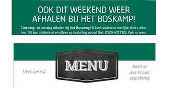 Zaterdag en zondag weer afhaalplates